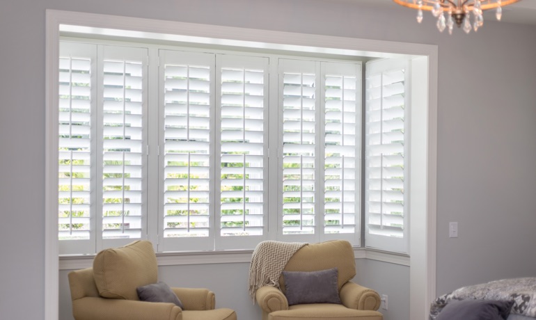 Classic shutters in Phoenix bedroom